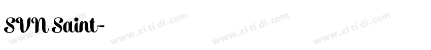SVN Saint字体转换